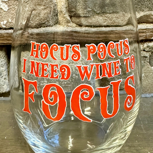 Hocus Pocus Wine Glass