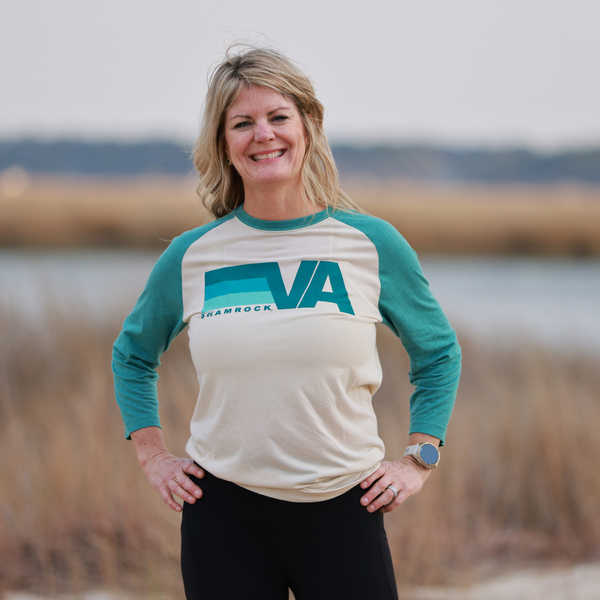 Shamrock VA Teal Raglan