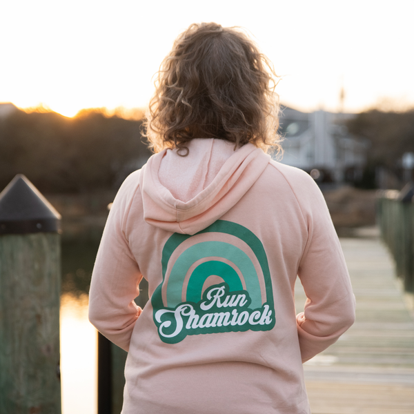 Rainbow Blush Zip Hoodie