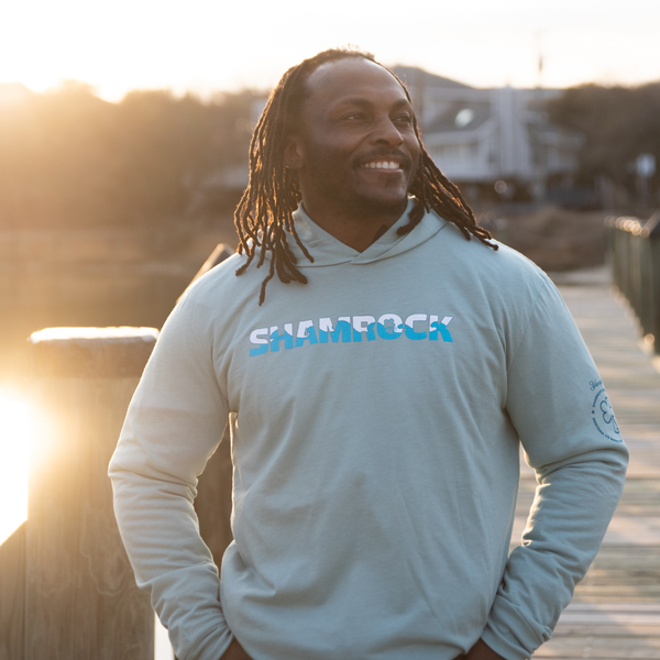 Shamrock Waves  L/S hoodie shirt