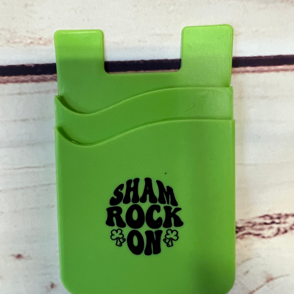 SHAM ROCK ON double pocket phone wallet