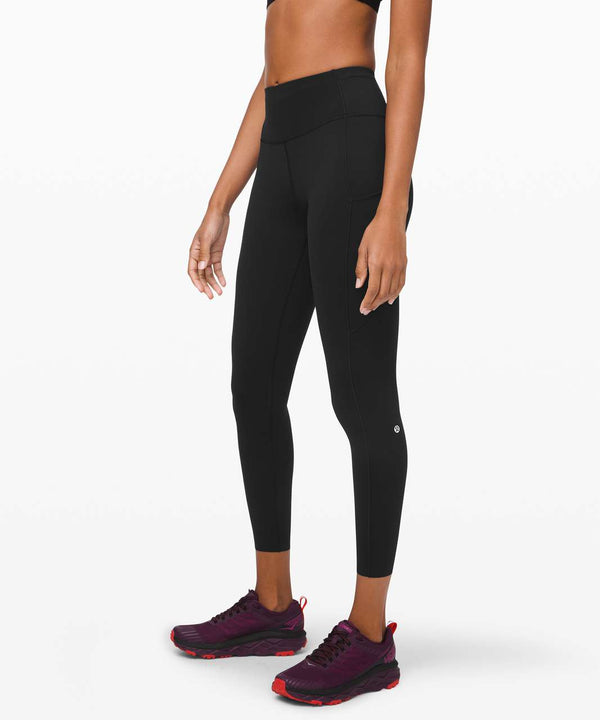 Shamrock Lululemon Fast and Free High Rise Tight 25" *Pockets Black