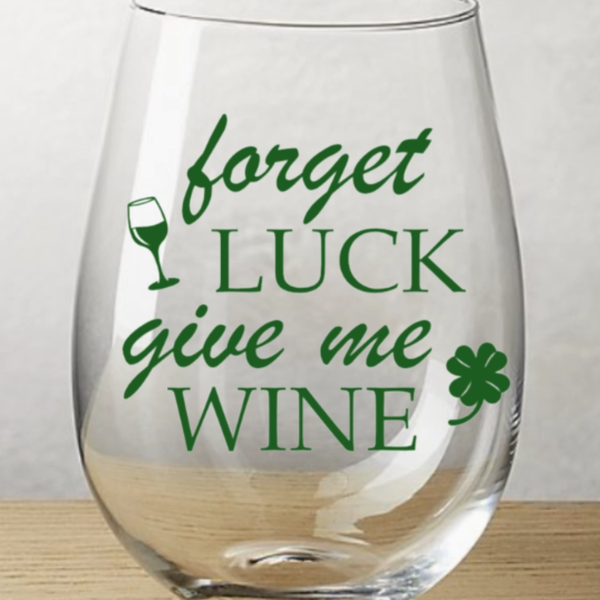 Shamrock Wine Glasses