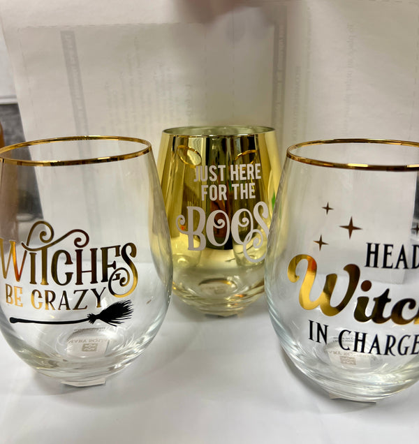 Wicked wine glasses