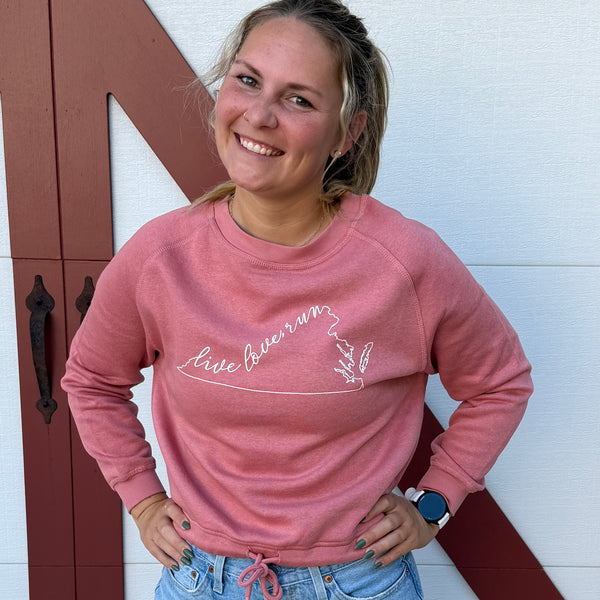 Live Love Run State Crewneck