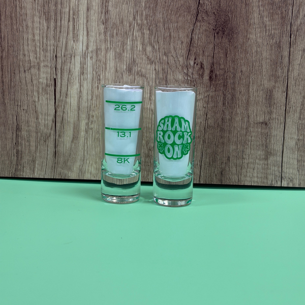 Sham Rock On Shot Glass