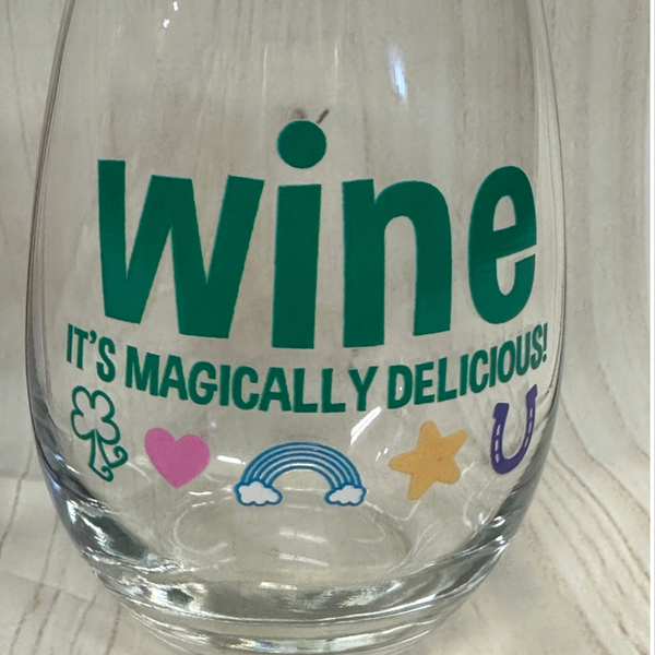 Shamrock Wine Glasses