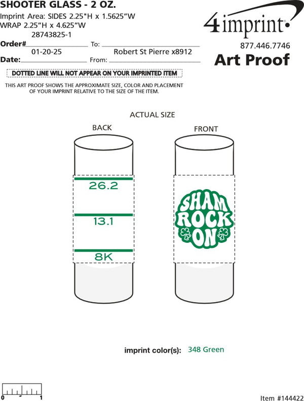 Shamrock Shot Glass