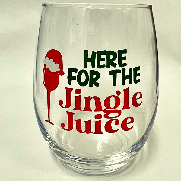 Jingle Juice Wine Glass