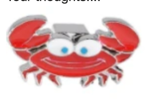 Crab sneaker charm